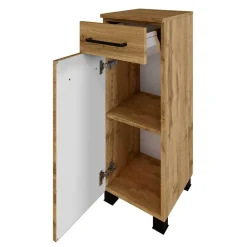 Wohnen Badezimmer Komplett*Holzdekor Badezimmermöbel Kombi - Arazony (vierteilig)