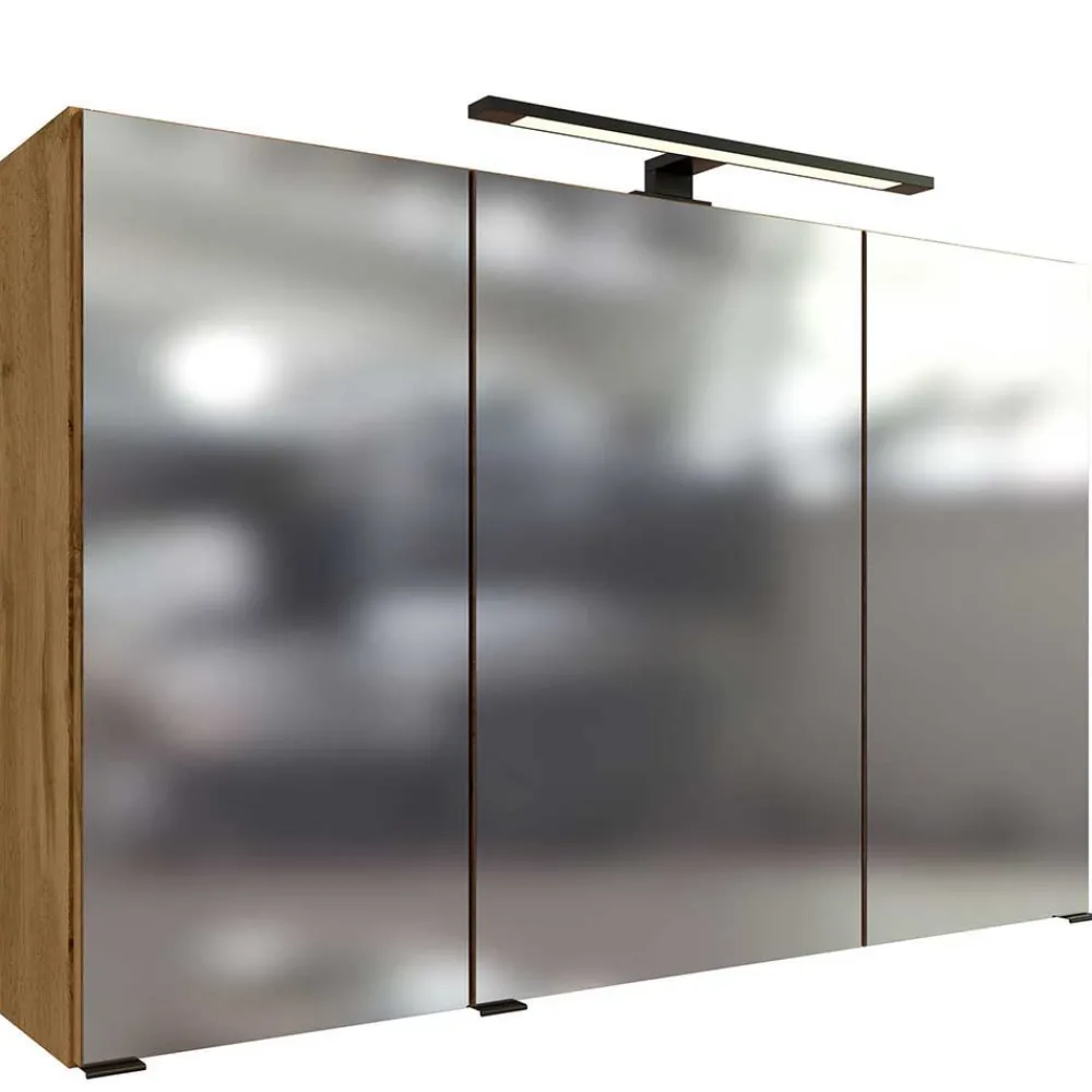 Wohnen Badezimmer Komplett*Holzdekor Badezimmermöbel Kombi - Arazony (vierteilig)