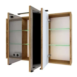 Wohnen Badezimmer Komplett*Holzdekor Badezimmermöbel Kombi - Arazony (vierteilig)