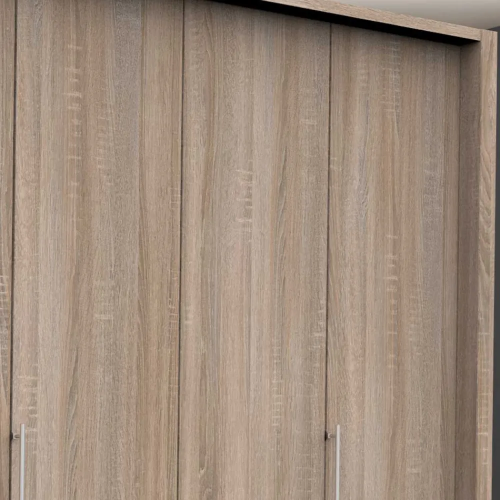 Wohnen Holzdekor Kleiderschrank in Eiche Sägerau - Zayun
