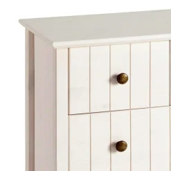 Wohnen Kommoden|Nachttische*Holzkommode in Weiß gewachst - Cilao