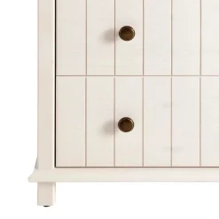 Wohnen Kommoden|Nachttische*Holzkommode in Weiß gewachst - Cilao