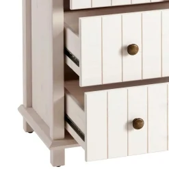 Wohnen Kommoden|Nachttische*Holzkommode in Weiß gewachst - Cilao