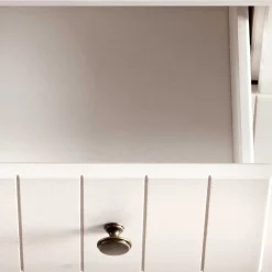 Wohnen Kommoden|Nachttische*Holzkommode in Weiß gewachst - Cilao