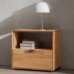 Wohnen Holz-Nachtkommode aus Wildeiche - Kassanda