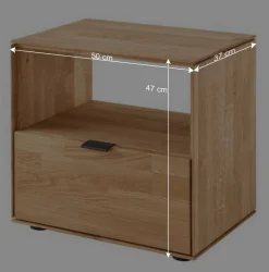 Wohnen Holz-Nachtkommode aus Wildeiche - Kassanda