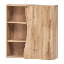 Wohnen Badschränke*Holzoptik Bad Hängeschrank mit Baumkante - Tofias