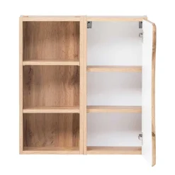 Wohnen Badschränke*Holzoptik Bad Hängeschrank mit Baumkante - Tofias