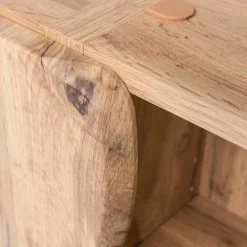 Wohnen Badschränke*Holzoptik Bad Hängeschrank mit Baumkante - Tofias