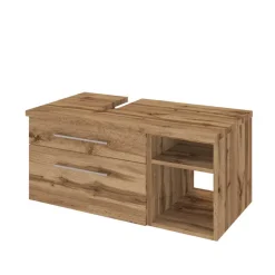 Wohnen Badezimmer Komplett*Holzoptik Badmöbel für die Wand - Userina (sechsteilig)