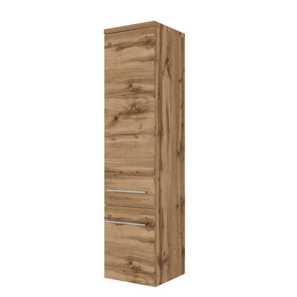 Wohnen Badezimmer Komplett*Holzoptik Badmöbel für die Wand - Userina (sechsteilig)