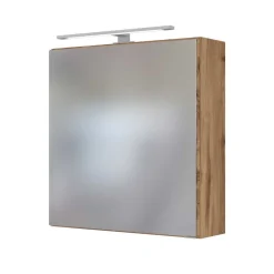 Wohnen Badezimmer Komplett*Holzoptik Badmöbel für die Wand - Userina (sechsteilig)