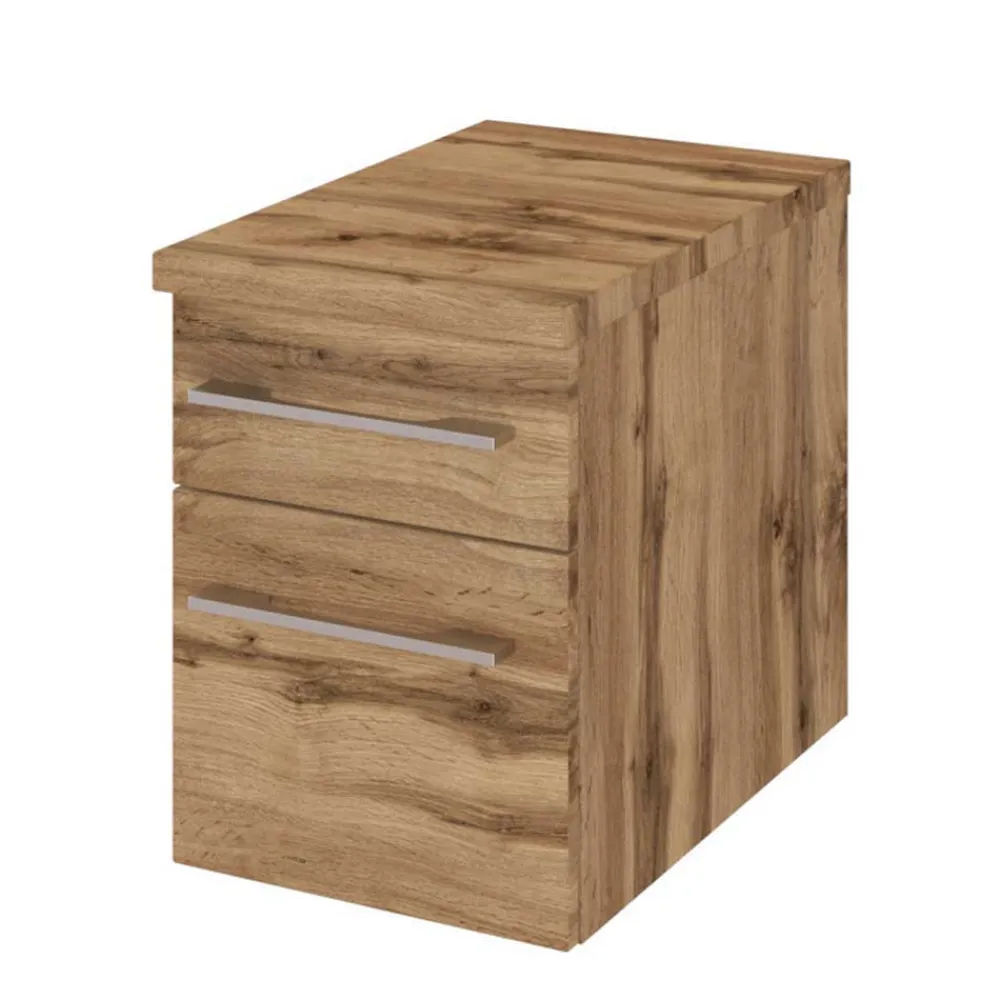 Wohnen Badezimmer Komplett*Holzoptik Badmöbel für die Wand - Userina (sechsteilig)