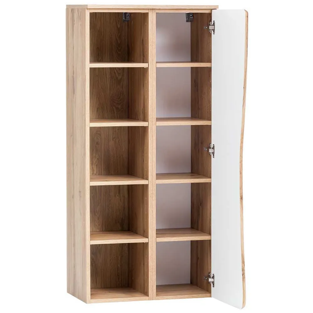 Wohnen Holzoptik Badmöbel mit Baumkante - Tofias (dreiteilig)