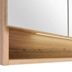 Wohnen Holzoptik Badmöbel mit Baumkante - Tofias (dreiteilig)