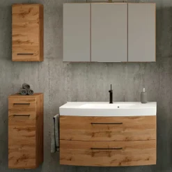 Wohnen Holzoptik Bad-Unterschrank stehend oder hängend - Arazony