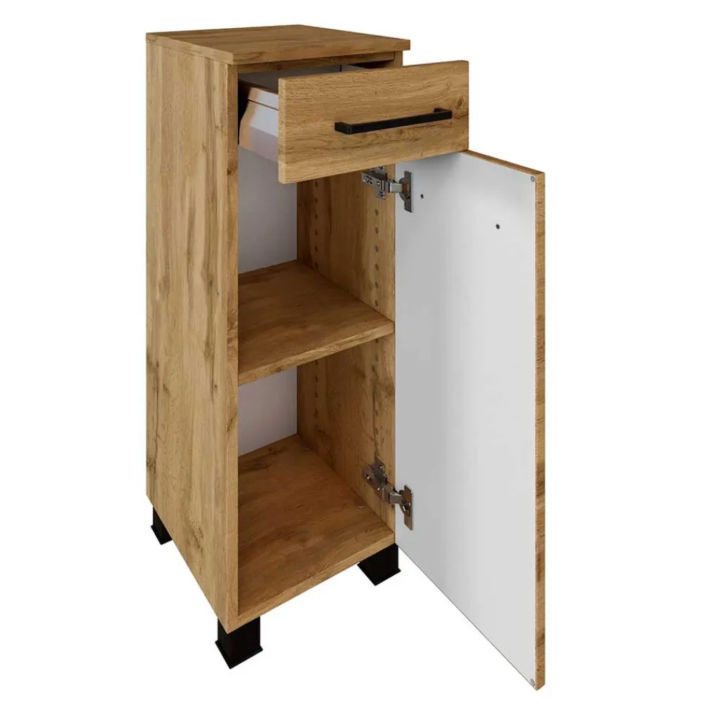 Wohnen Holzoptik Bad-Unterschrank stehend oder hängend - Arazony