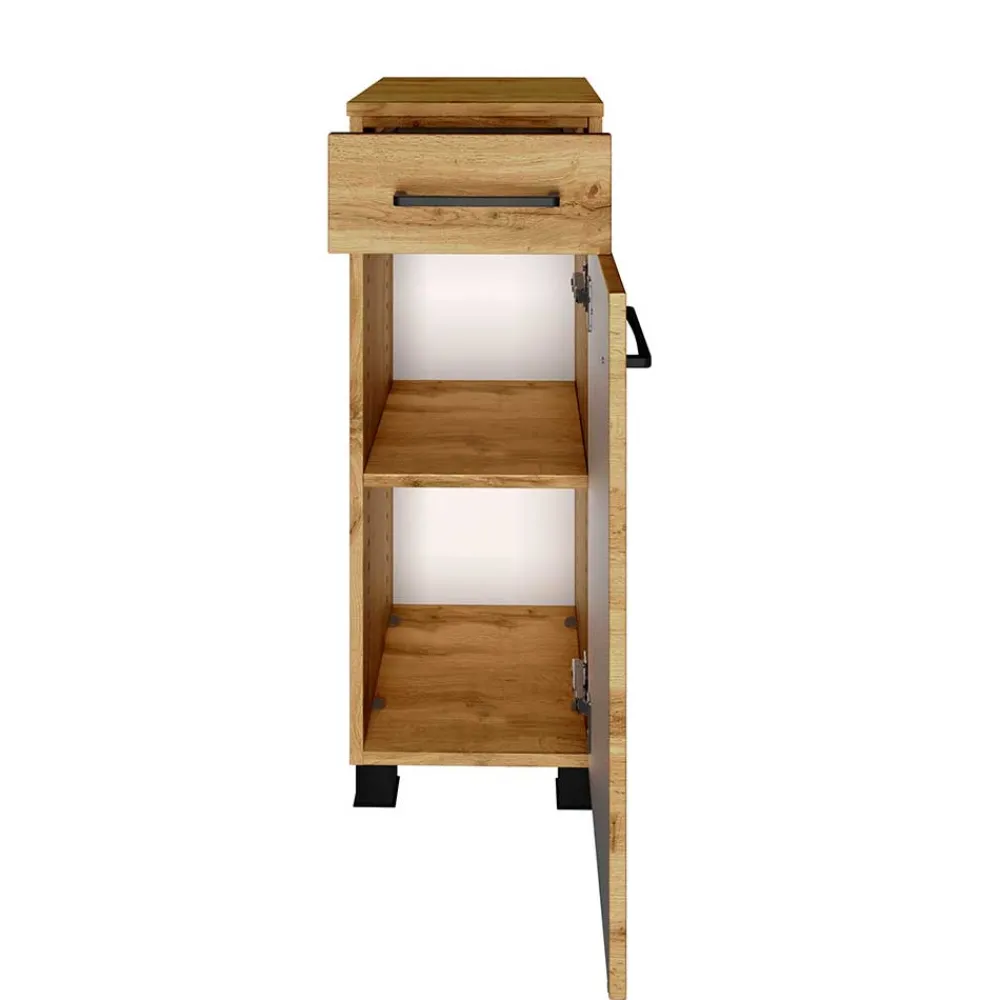 Wohnen Holzoptik Bad-Unterschrank stehend oder hängend - Arazony