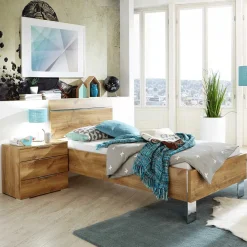 Wohnen Betten|Betten*Holzoptik Bett in Plankeneiche - Dagidoyo