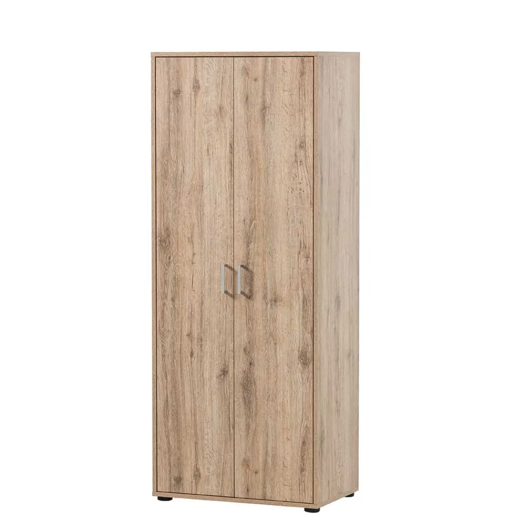 Wohnen Holzoptik Büroschrank in Wildeiche - Jytte