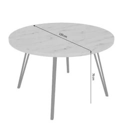 Wohnen Holzoptik Esstisch in Wildeiche - Ludovico