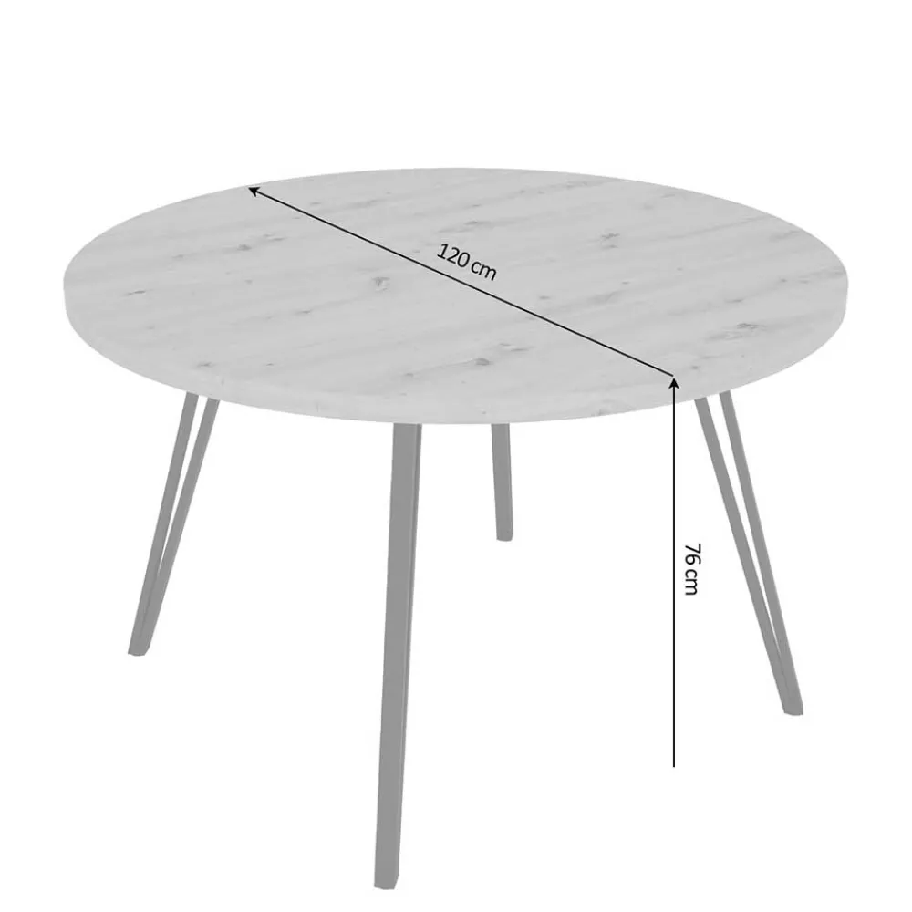 Wohnen Holzoptik Esstisch in Wildeiche - Ludovico