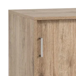 Wohnen Holzoptik Ordnerschrank mit Schiebetüren - Jytte