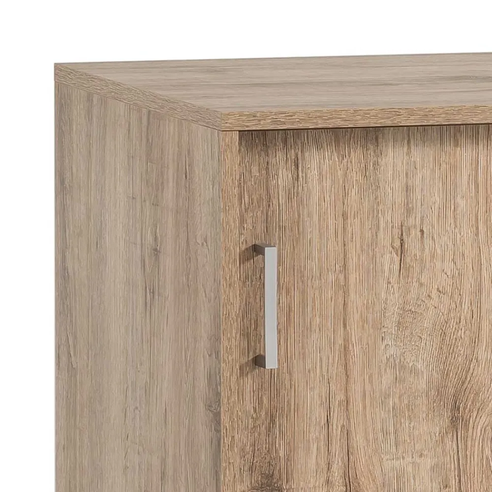 Wohnen Holzoptik Ordnerschrank mit Schiebetüren - Jytte