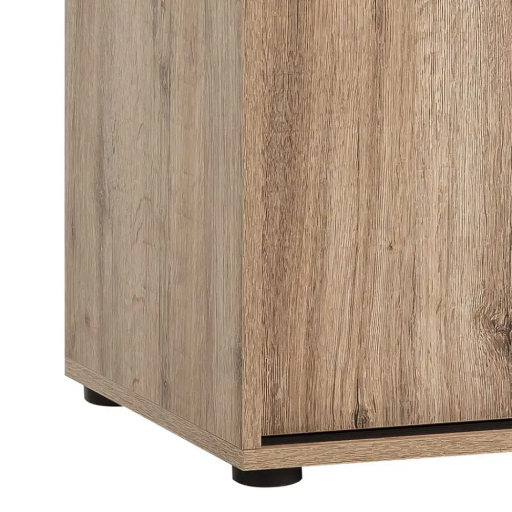 Wohnen Holzoptik Ordnerschrank mit Schiebetüren - Jytte