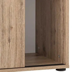 Wohnen Holzoptik Ordnerschrank mit Schiebetüren - Jytte