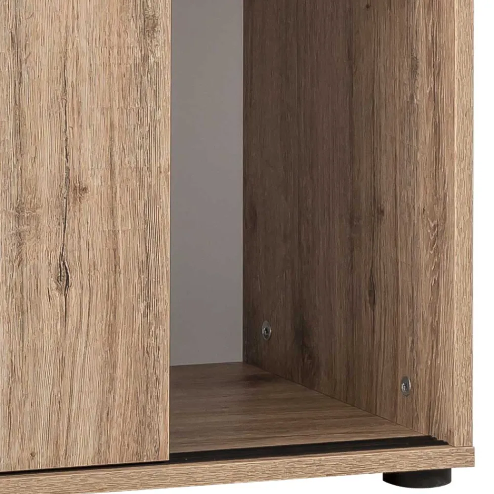 Wohnen Holzoptik Ordnerschrank mit Schiebetüren - Jytte