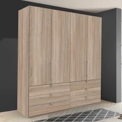 Wohnen Jugendzimmerschränke*Holzoptik Schlafzimmerkleiderschrank 200cm - Zayun