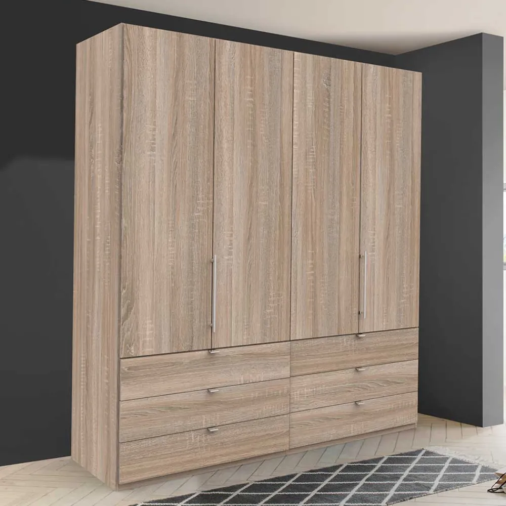 Wohnen Jugendzimmerschränke*Holzoptik Schlafzimmerkleiderschrank 200cm - Zayun