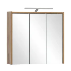 Wohnen Holzoptik Spiegelschrank fürs Badezimmer - Nelorena