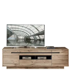 Wohnen Wohnwände|Wohnwand*Holzoptik TV Anbauwand Set - Zelio (dreiteilig)