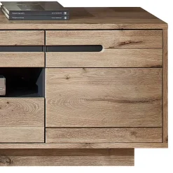 Wohnen Wohnwände|Wohnwand*Holzoptik TV Anbauwand Set - Zelio (dreiteilig)