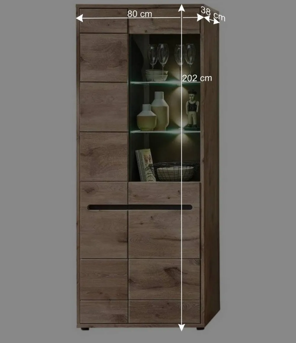 Wohnen Wohnwände|Wohnwand*Holzoptik TV Anbauwand Set - Zelio (dreiteilig)