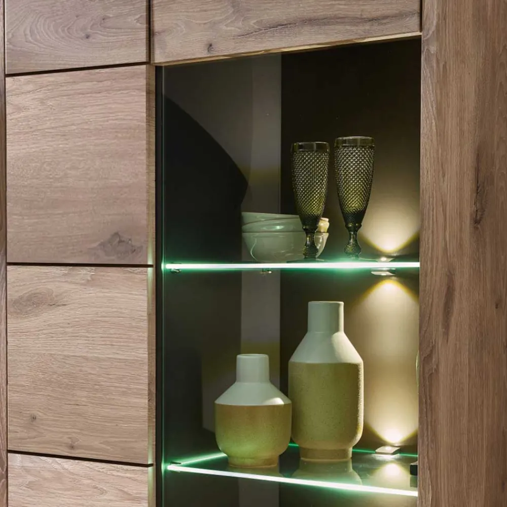 Wohnen Wohnwände|Wohnwand*Holzoptik TV Anbauwand Set - Zelio (dreiteilig)