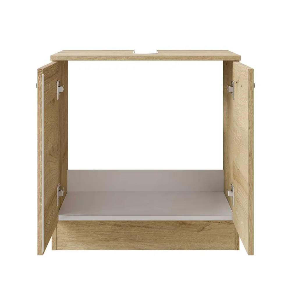 Wohnen Badschränke|Waschtisch*Holzoptik Waschbeckenschrank in Eiche - Habanna