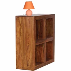 Wohnen Regale|Esszimmerregale*Holzregal massiv Hoslo quadratisches Design