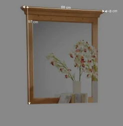 Wohnen Holzspiegel Rimino aus Fichte Massivholz