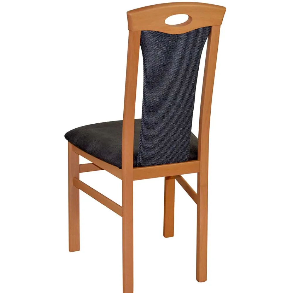 Wohnen Küchenstühle|Esszimmerstühle*Holzstühle in Buche & Anthrazit - Moyico (2er Set)