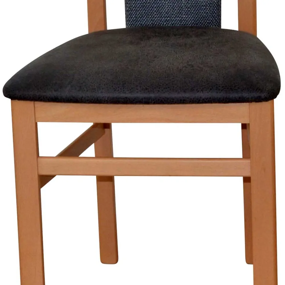 Wohnen Küchenstühle|Esszimmerstühle*Holzstühle in Buche & Anthrazit - Moyico (2er Set)