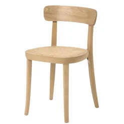 Wohnen Rattanmöbel*Holzstuhl mit Wiener Geflecht Sitz - Wheel (2er Set)