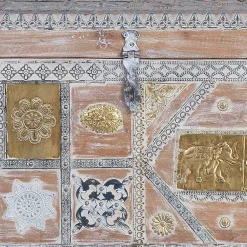 Wohnen Weiße Möbel|Orientalische Möbel*Holztruhe - ausgefallen gestaltet - Abraham