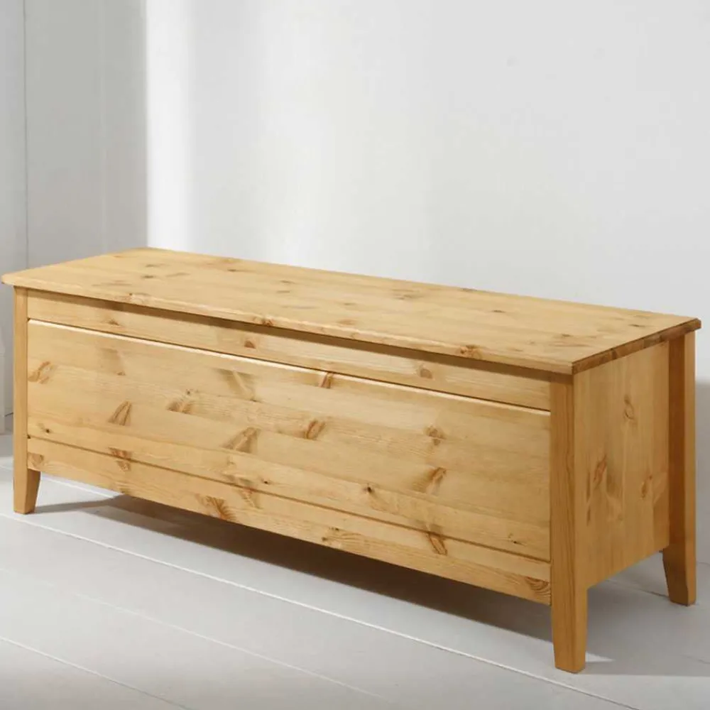 Wohnen Holztruhen|Sitztruhen*Holztruhe Corabia aus Kiefer Massivholz
