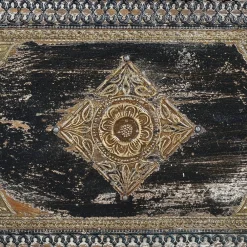 Wohnen Holztruhe in Antikweiß Schwarz Bronze - Lismiangra