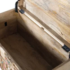 Wohnen Holztruhe mit Tieren dekoriert - Widama