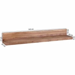 Wohnen Holz-Wandboard Vislan in L-Form