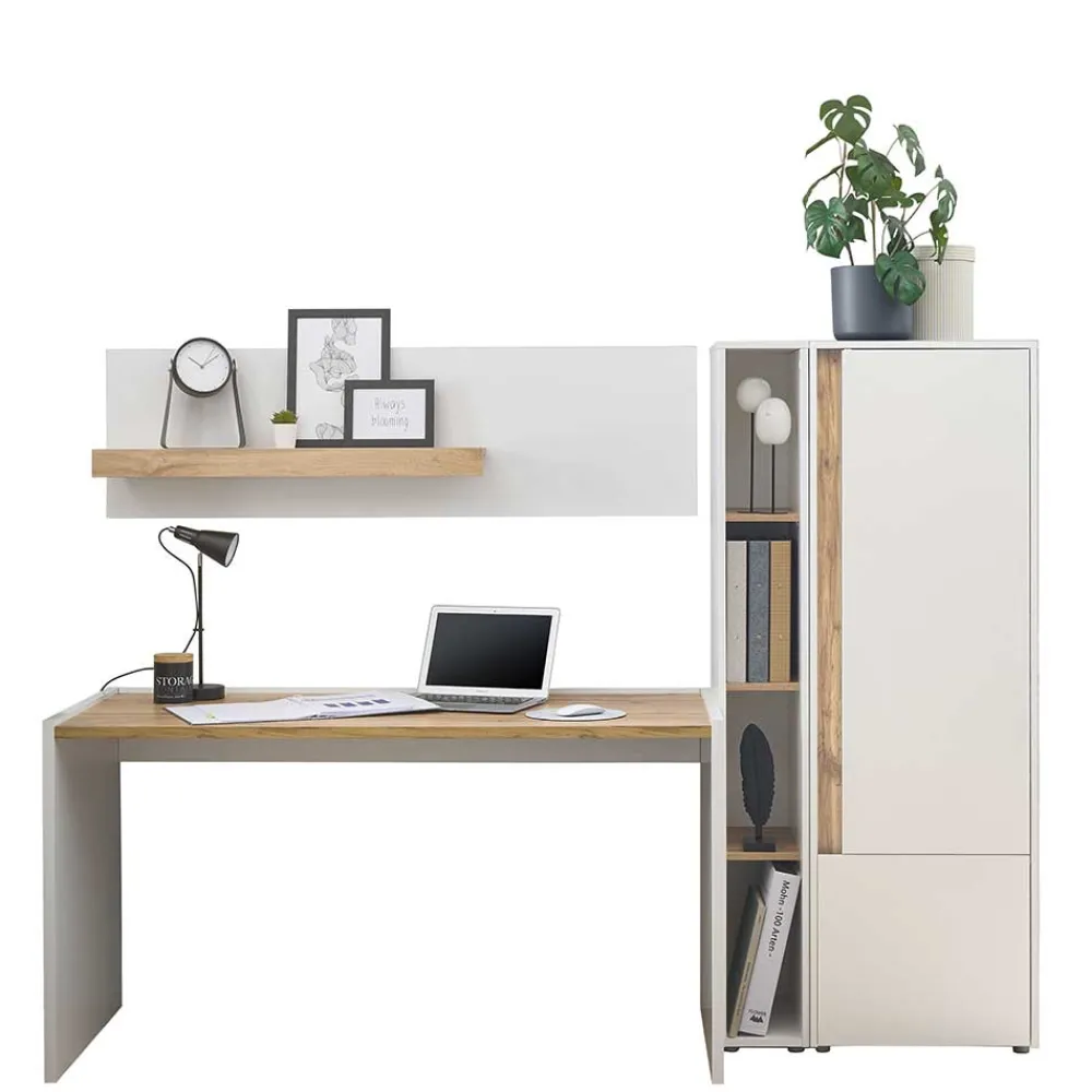 Wohnen Home Office Arbeitsplatz & Stauraum - Nonessia (vierteilig)